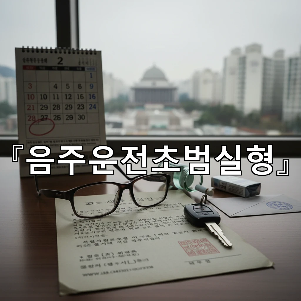 음주운전초범실형 가능성을 가르는 혈중알코올 수치와 정황의 핵심
