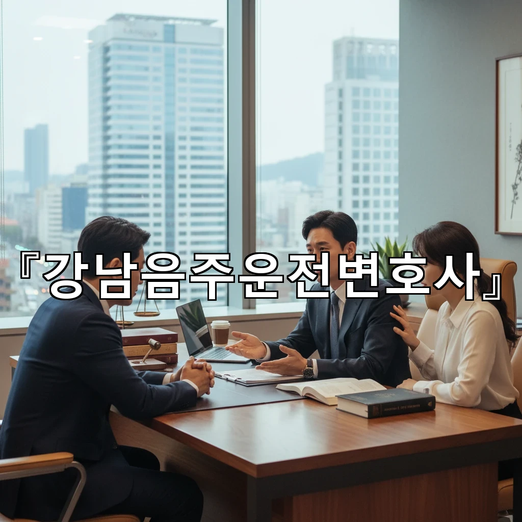 강남음주운전변호사 사건 초기 진술 준비로 불리함 줄이는 방법