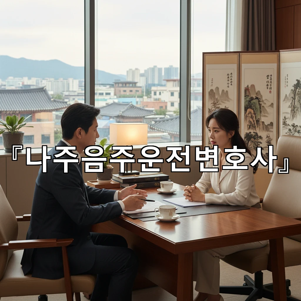 나주음주운전변호사 음주 단속 적발 뒤 행정처분 대응 순서 정리