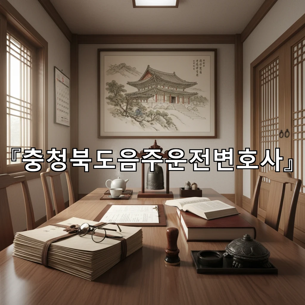 충청북도음주운전변호사 초동 진술부터 혈중농도 쟁점까지 대응법