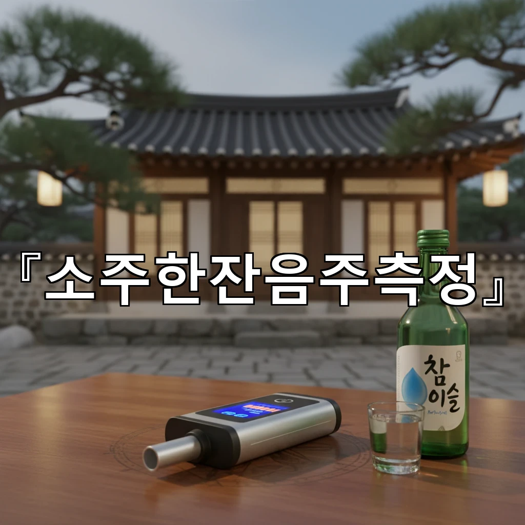 소주한잔음주측정 한잔도 단속 대상인지 기준과 오해를 바로잡기