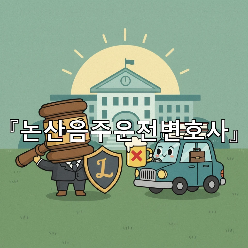 논산음주운전변호사 면허 취소 기준과 구제 절차를 한눈에 정리