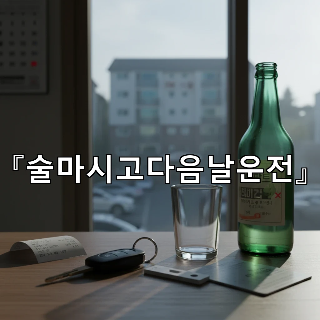 술마시고다음날운전 아침 숙취가 남아도 처벌을 피할 수 없나