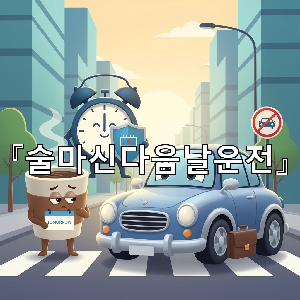 술마신다음날운전 아침 컨디션 믿었다가 처벌받는 이유 정리