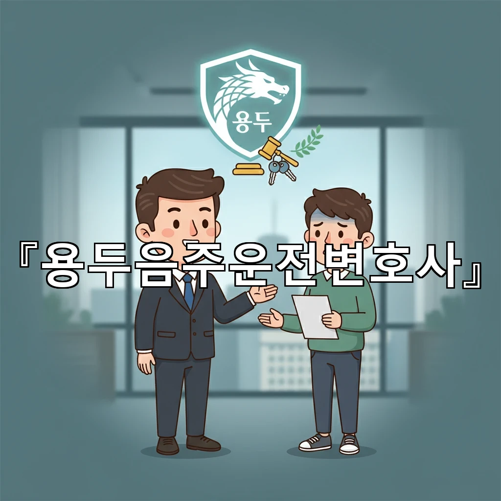 용두음주운전변호사 초동대응으로 면허취소와 형사처벌 줄이는 방법