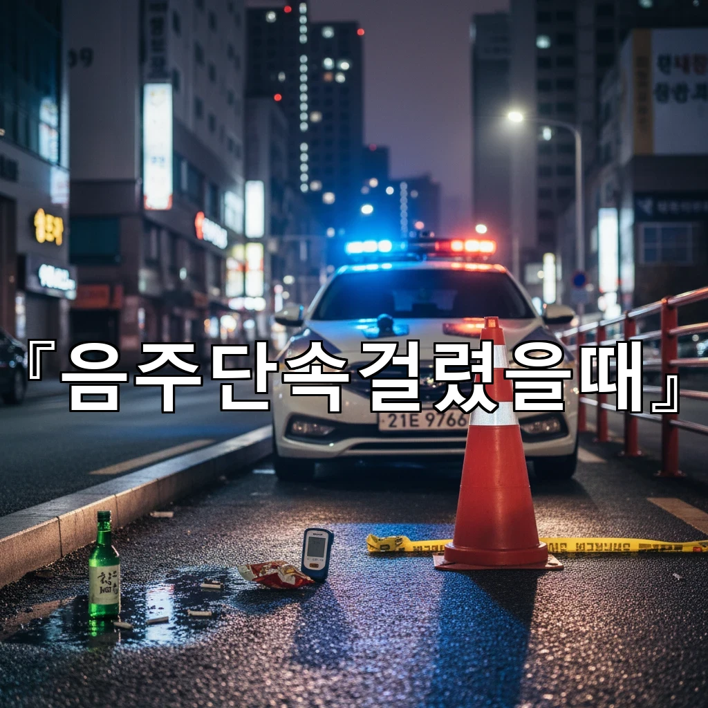 음주단속걸렸을때 현장에서 말실수 줄이는 답변 순서와 주의점