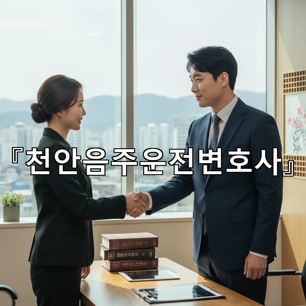 천안음주운전변호사 초동대응 놓치면 불리한 이유와 준비 순서