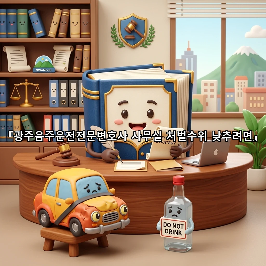 광주음주운전전문변호사 사무실 처벌수위 낮추려면