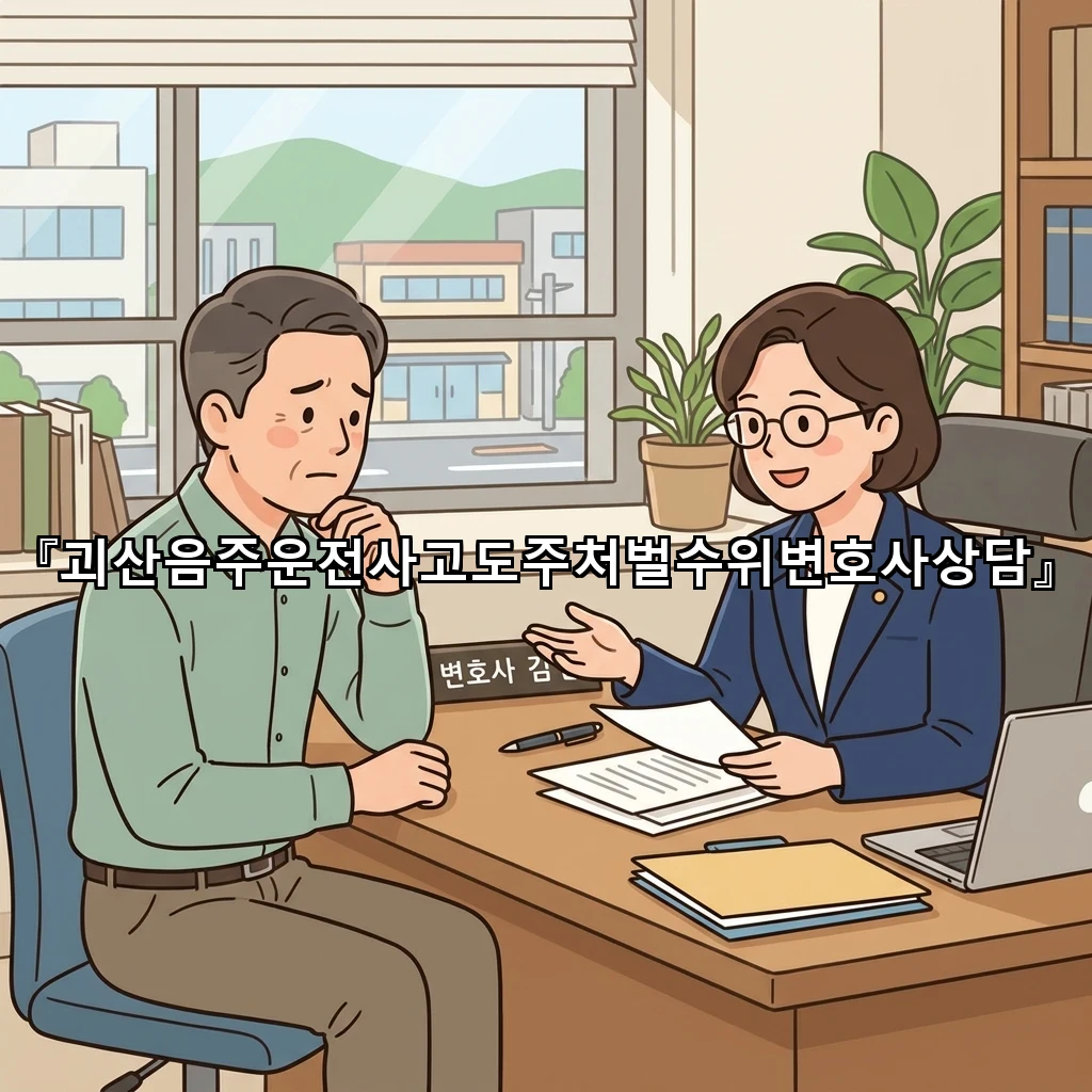 괴산음주운전사고도주처벌수위변호사상담