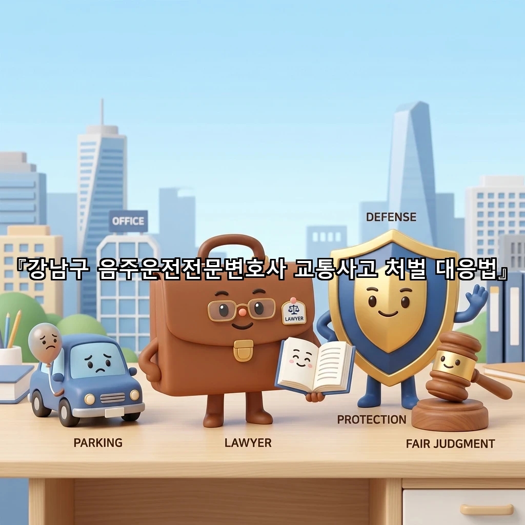 강남구 음주운전전문변호사 교통사고 처벌 대응법