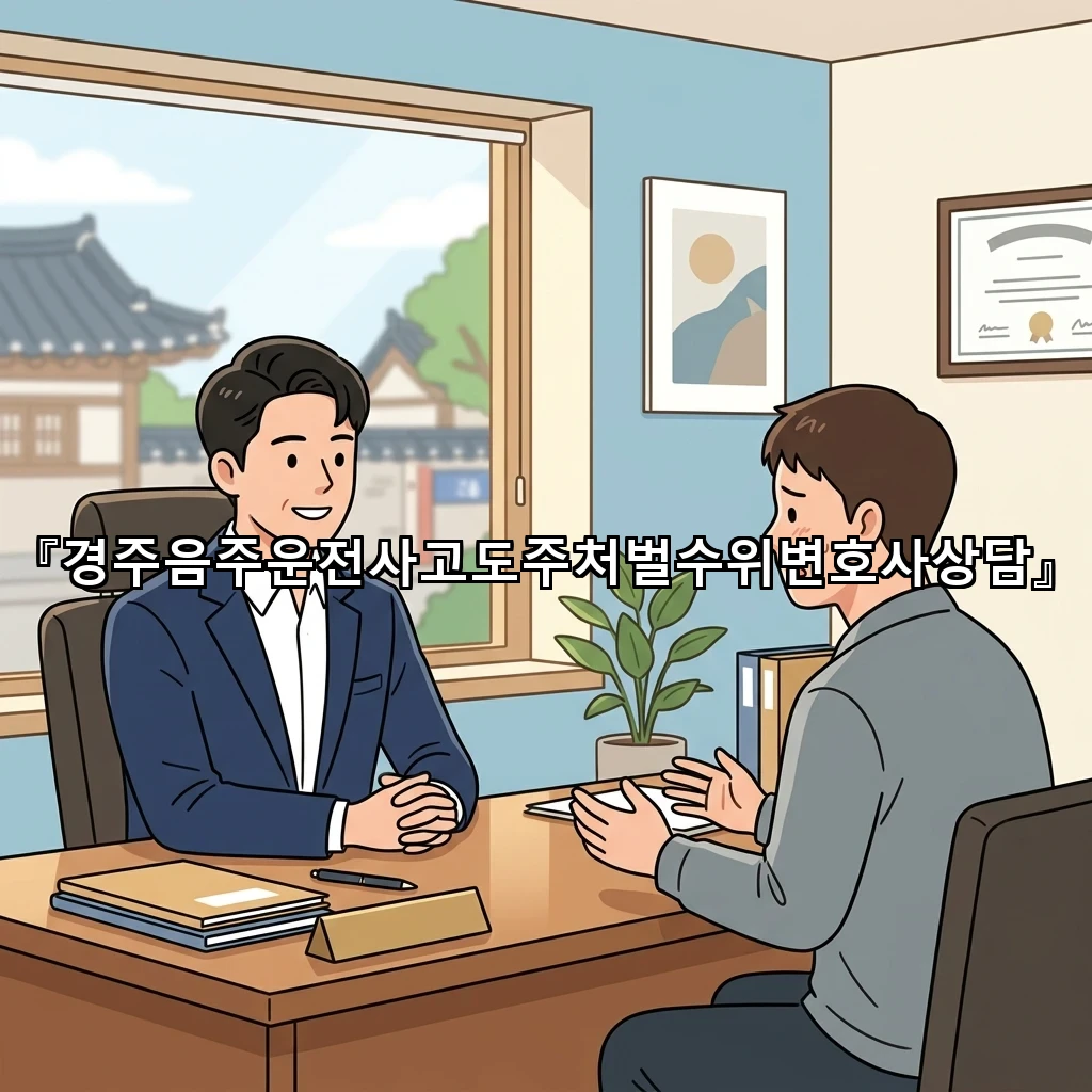 경주음주운전사고도주처벌수위변호사상담