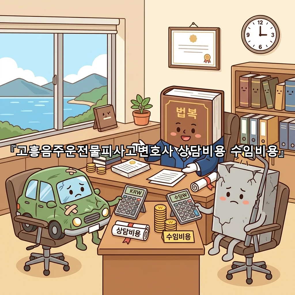 고흥음주운전물피사고변호사 상담비용 수임비용