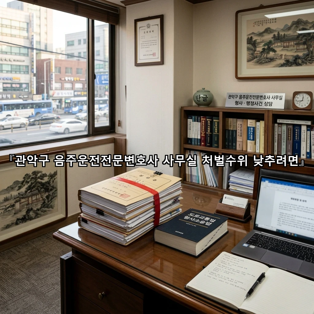 관악구 음주운전전문변호사 사무실 처벌수위 낮추려면