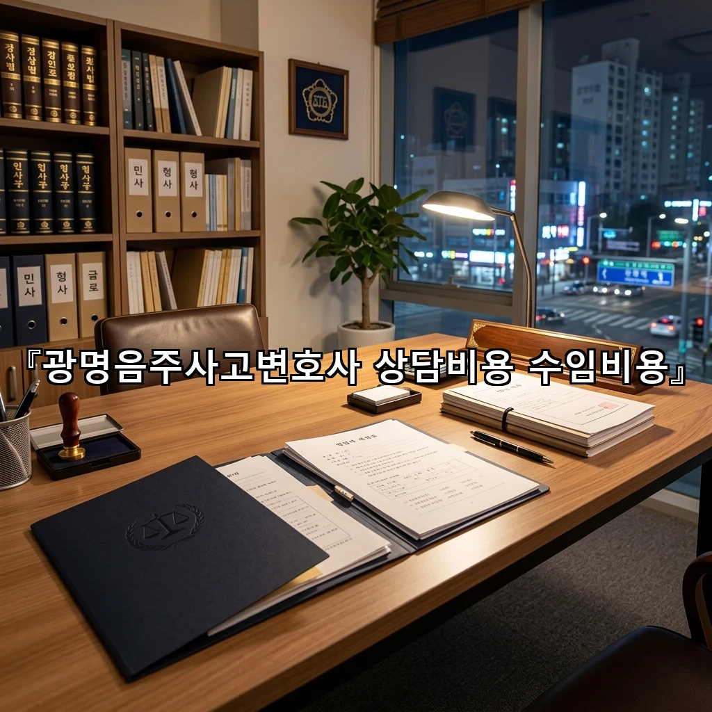 광명음주사고변호사상담비용수임비용 문의 전 정리하면 편한 자료들