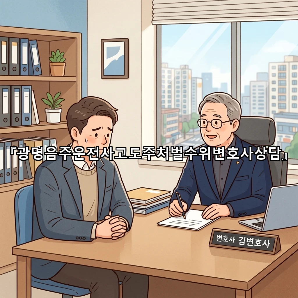 광명음주운전사고도주처벌수위변호사상담