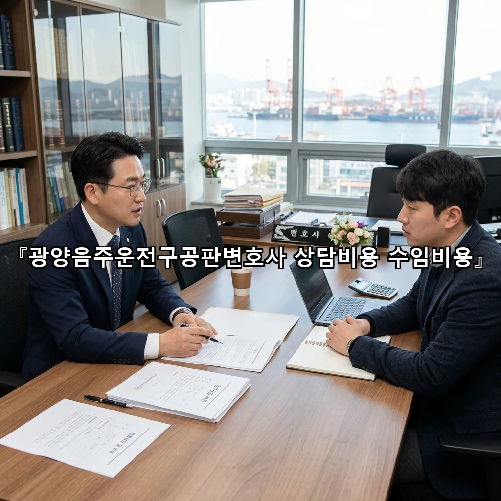 legal image 광양음주운전구공판변호사 상담비용 수임비용 4618