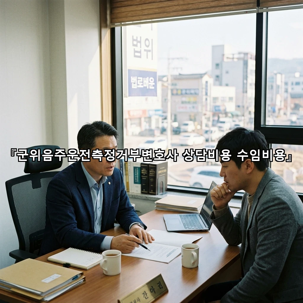 군위음주운전측정거부변호사 상담비용 수임비용