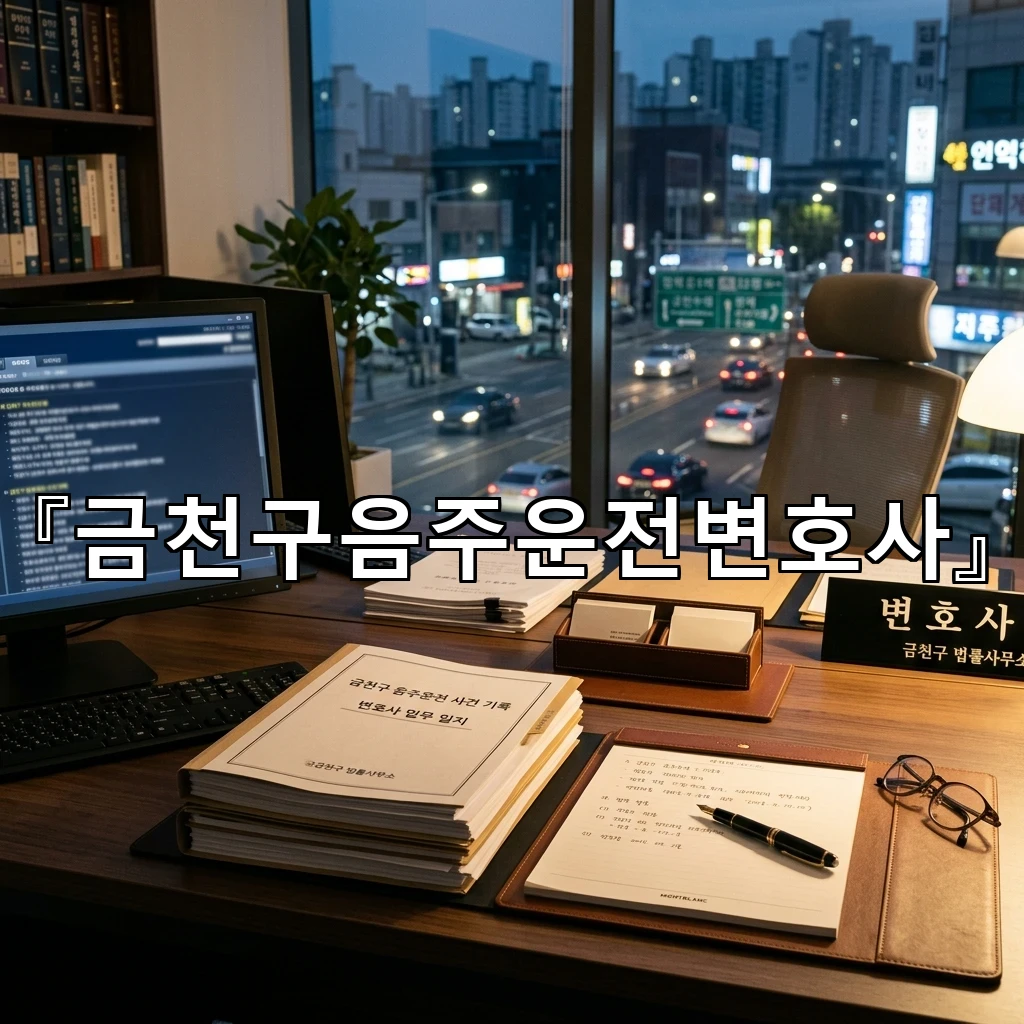 금천구음주운전변호사 조사 전 준비가 결과를 가르는 이유