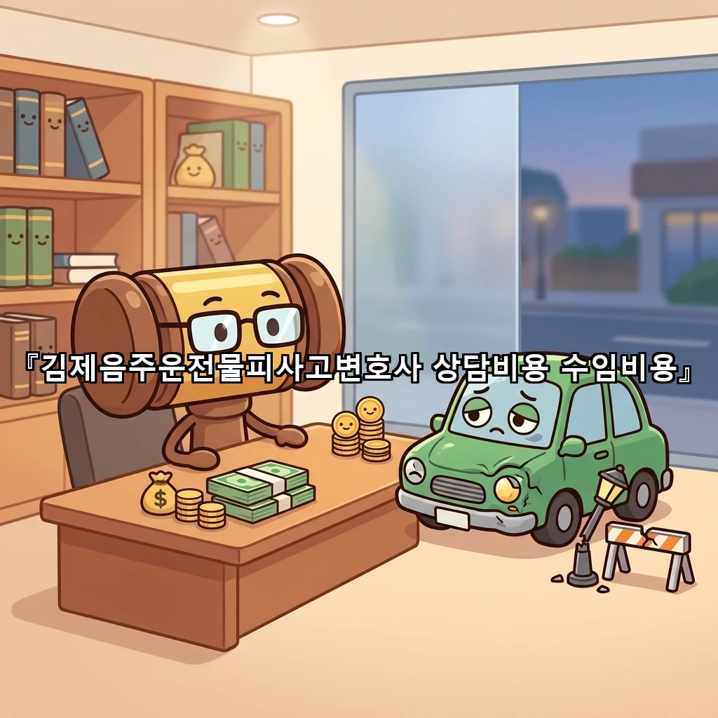 김제음주운전물피사고변호사 상담비용 수임비용