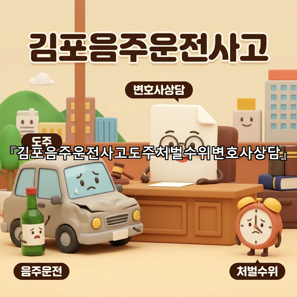 김포음주운전사고도주처벌수위변호사상담
