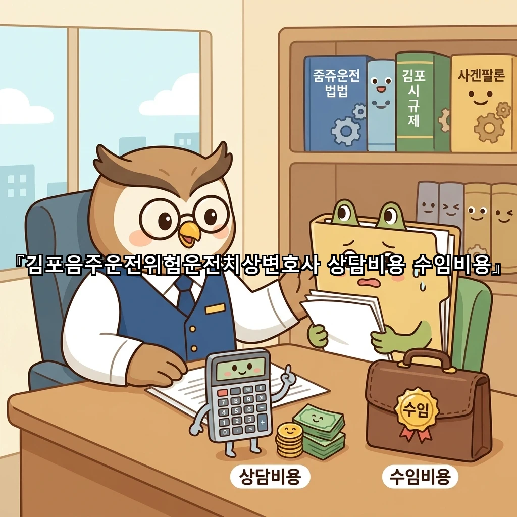 김포음주운전위험운전치상변호사 상담비용 수임비용