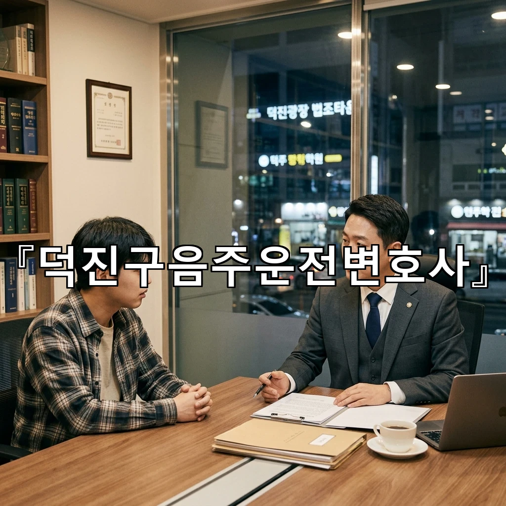 덕진구음주운전변호사 사건 초반에 방향을 잡는 세심한 준비 방식