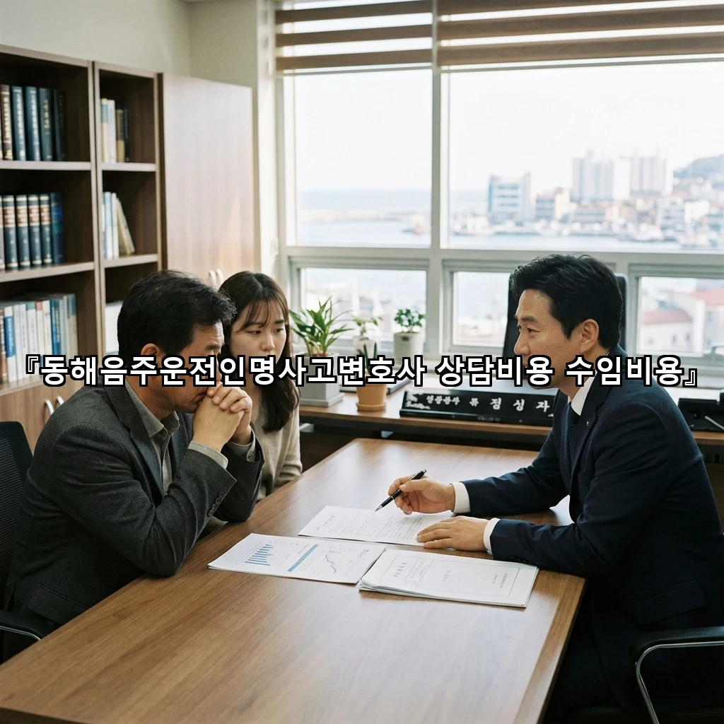 동해음주운전인명사고변호사상담비용수임비용 절차부터 확인하는 흐름