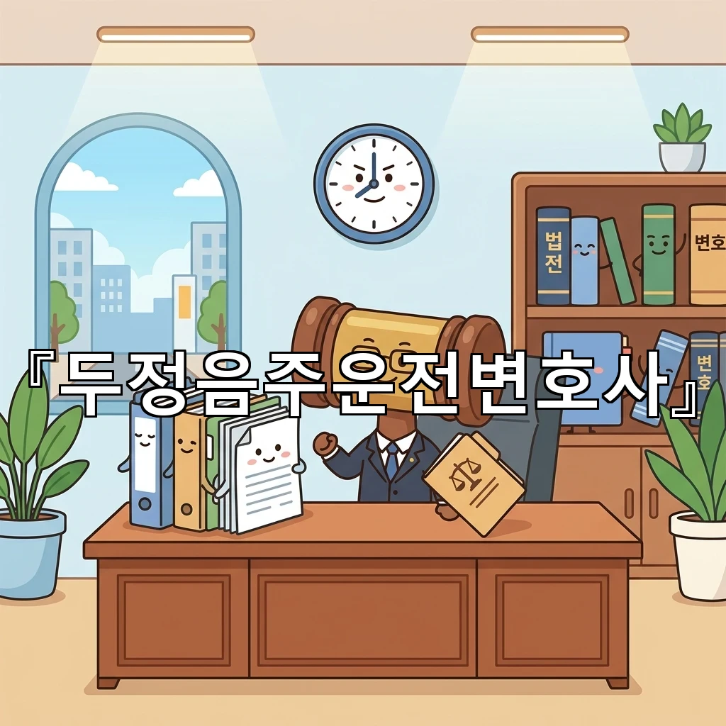 두정음주운전변호사 첫 상담에서 확인할 핵심 기준들 정리