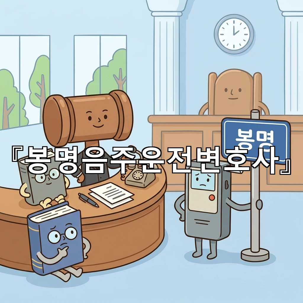 봉명음주운전변호사 첫 대응이 갈림길이 되는 순간의 판단 기준