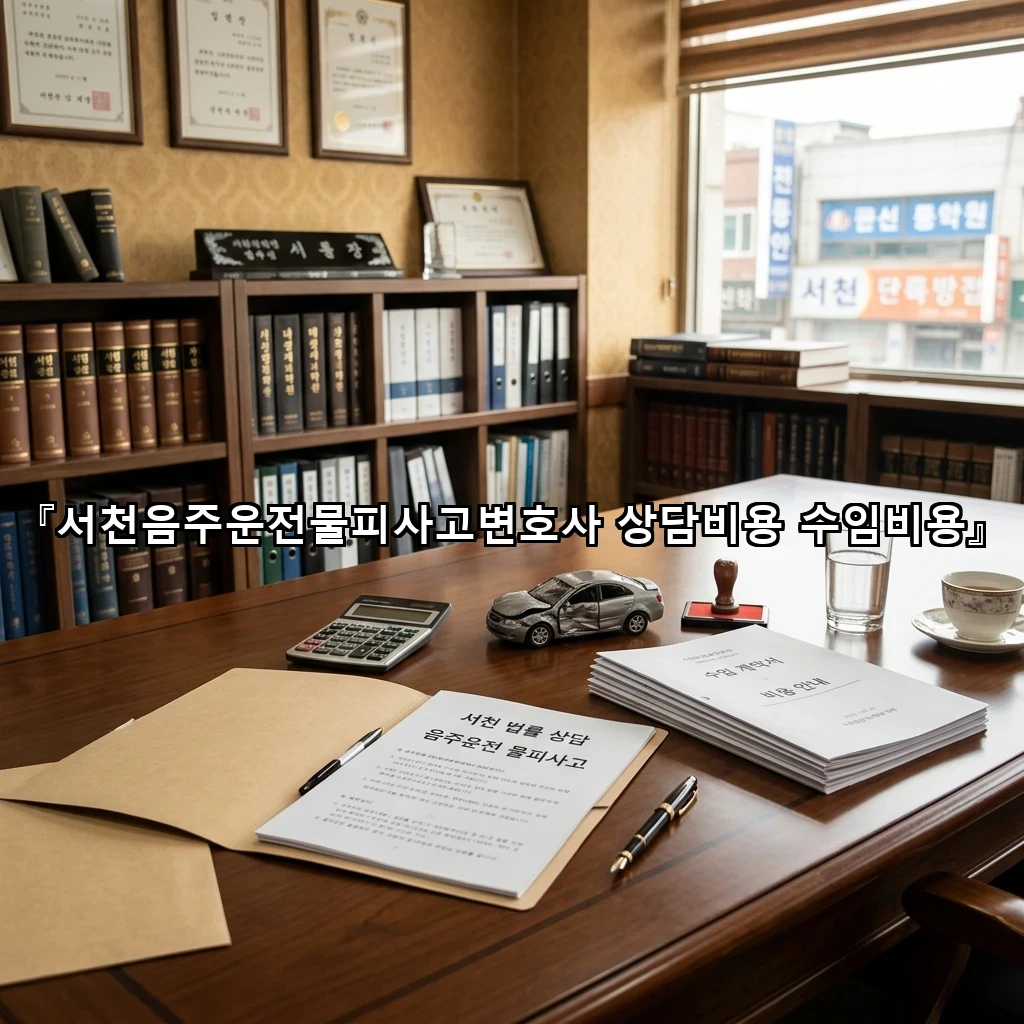 서천음주운전물피사고변호사 상담비용 수임비용