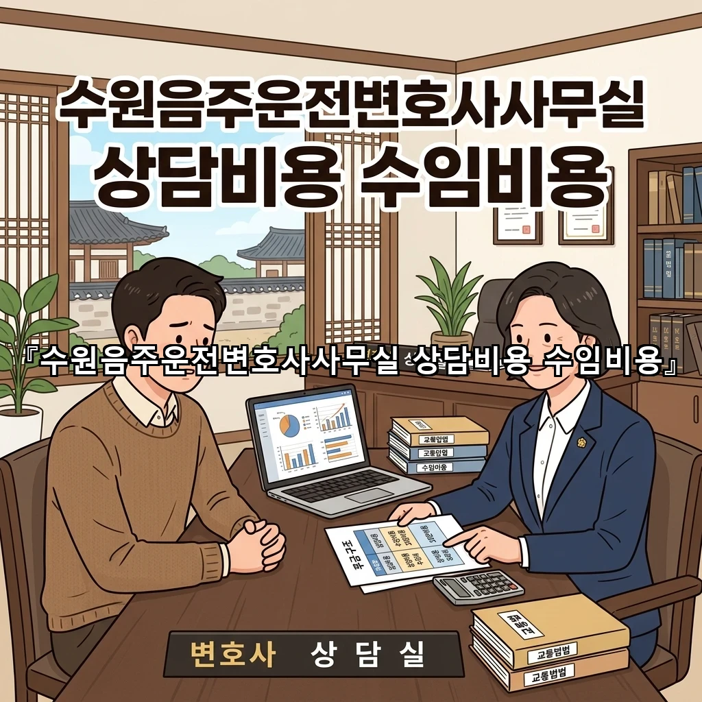 수원음주운전변호사사무실 상담비용 수임비용