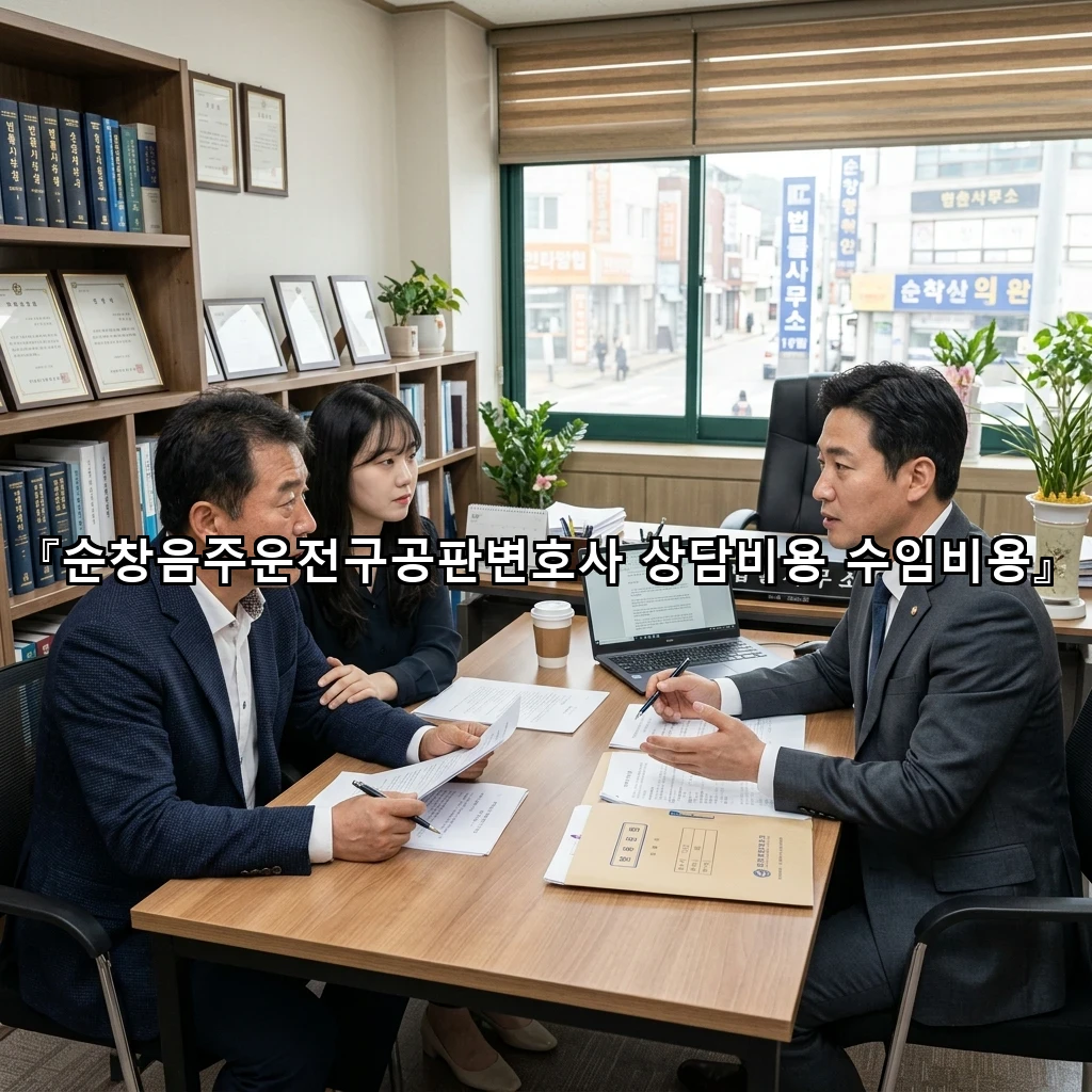 순창음주운전구공판변호사 상담비용 수임비용