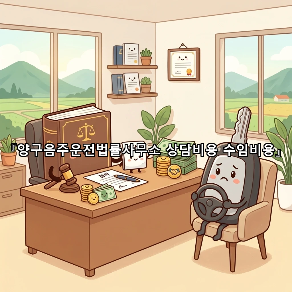 양구음주운전법률사무소 상담비용 수임비용