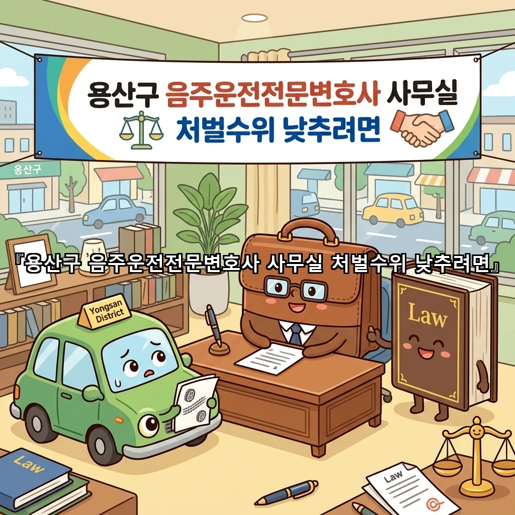 용산구 음주운전전문변호사 사무실 처벌수위 낮추려면