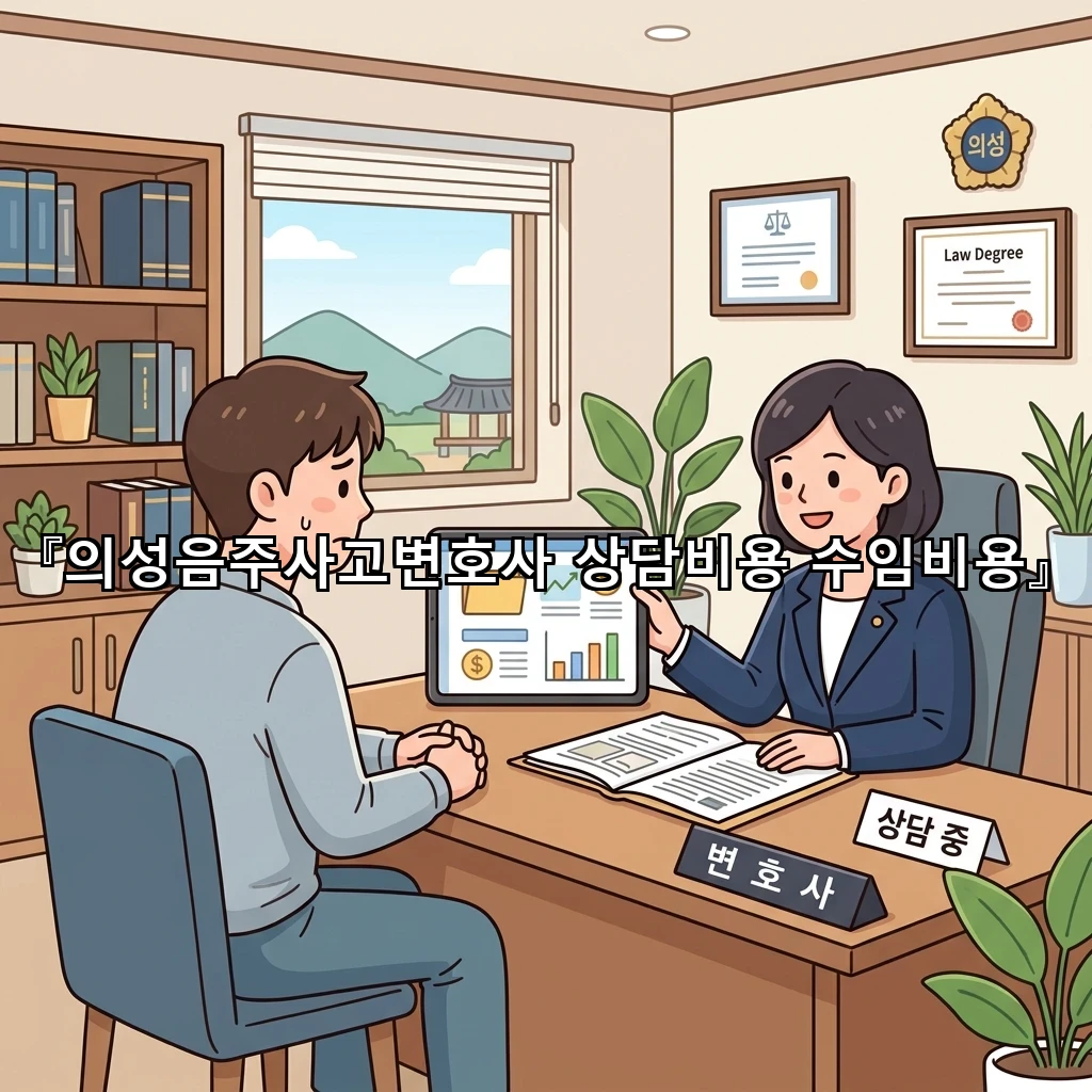 의성음주사고변호사상담비용수임비용 절차를 미리 짚어보는 길잡이