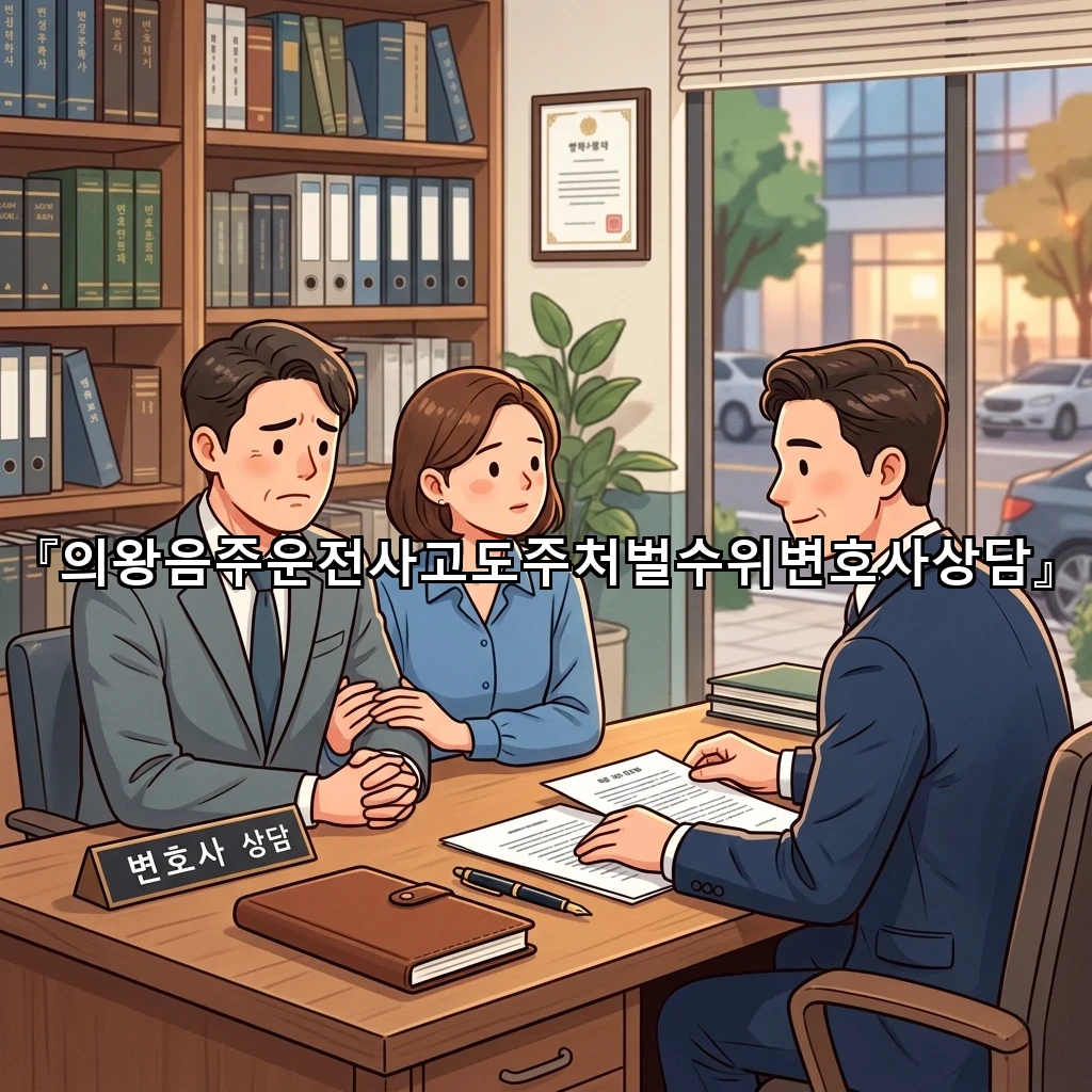 의왕음주운전사고도주처벌수위변호사상담