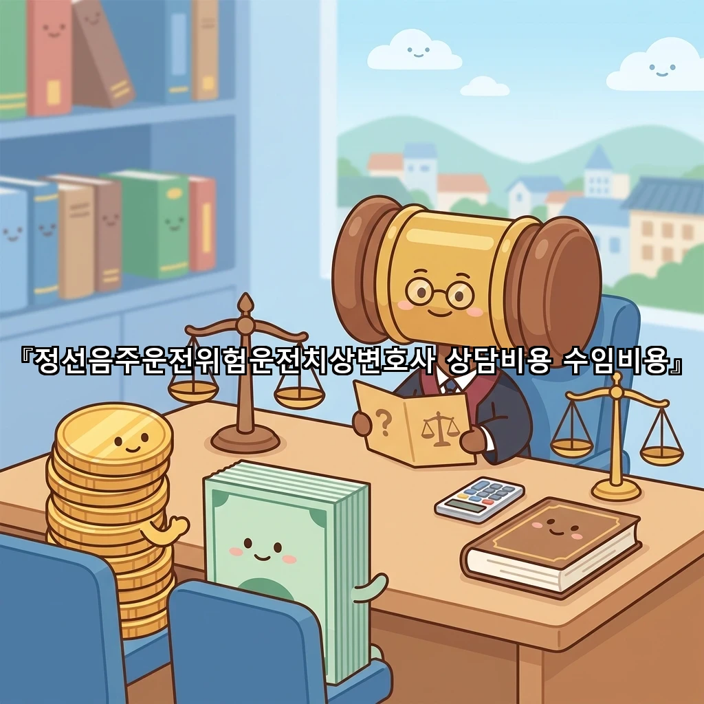정선음주운전위험운전치상변호사 상담비용 수임비용