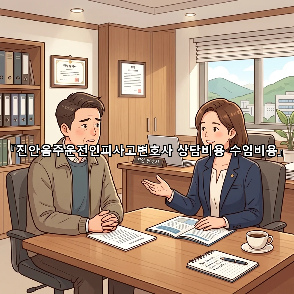 진안음주운전인피사고변호사 상담비용 수임비용