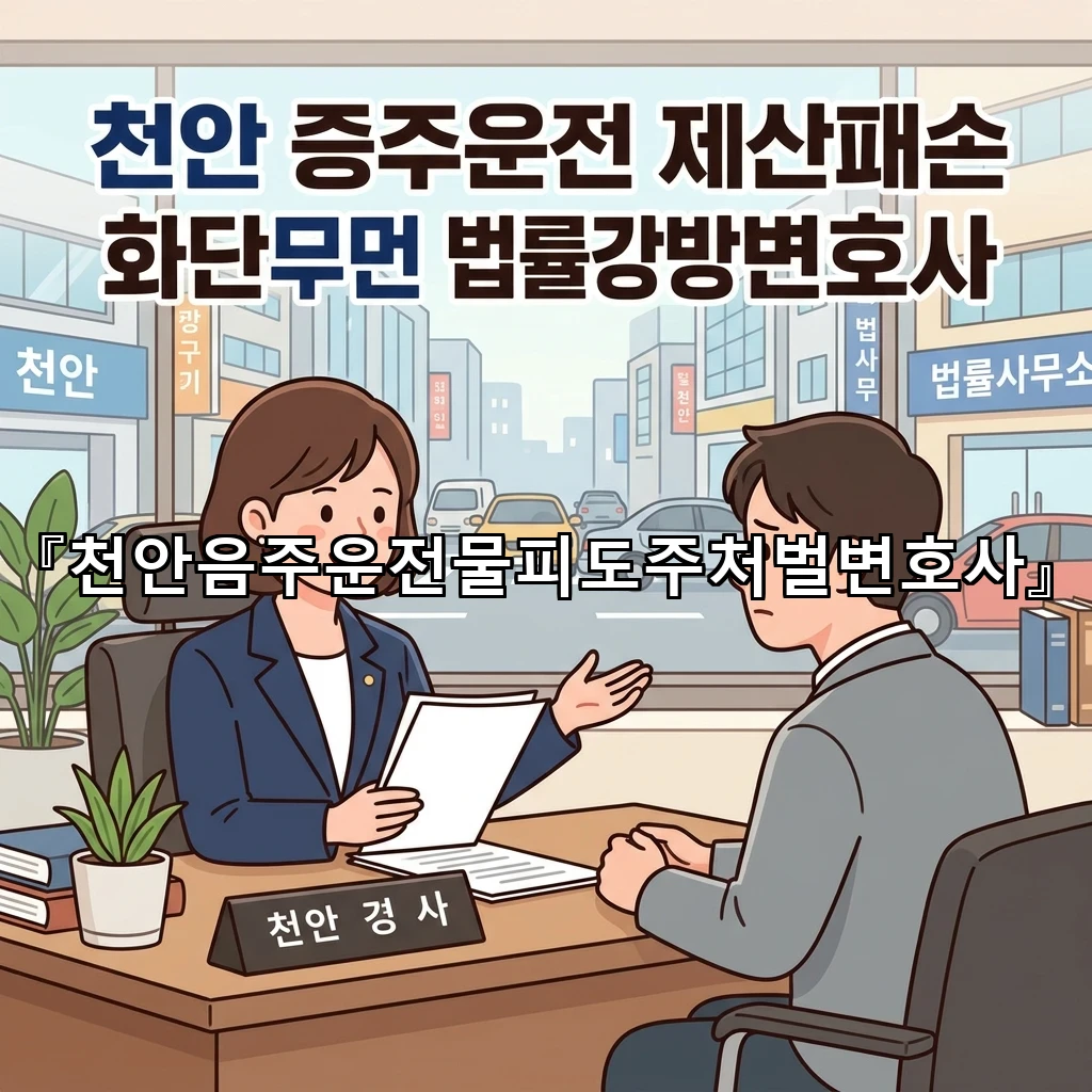 천안음주운전물피도주처벌변호사