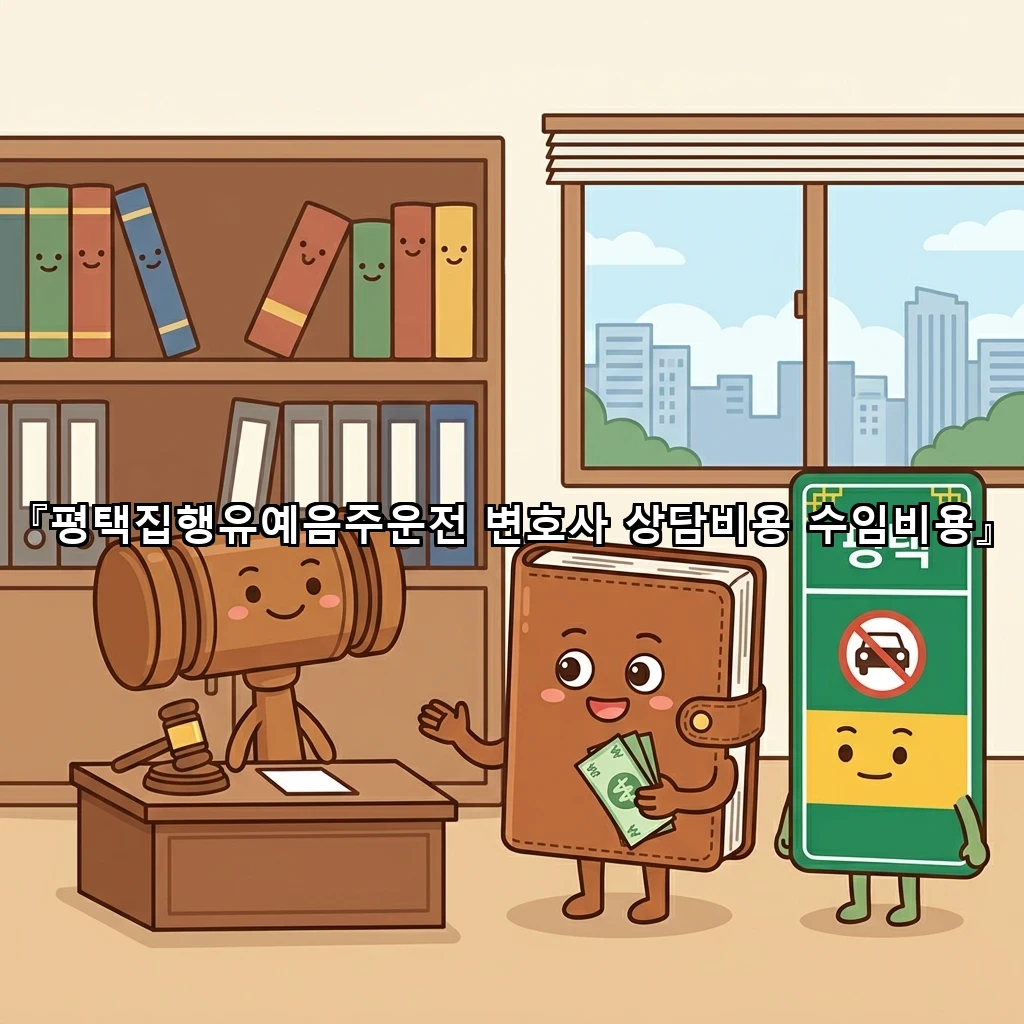 평택집행유예음주운전 변호사 상담비용 수임비용
