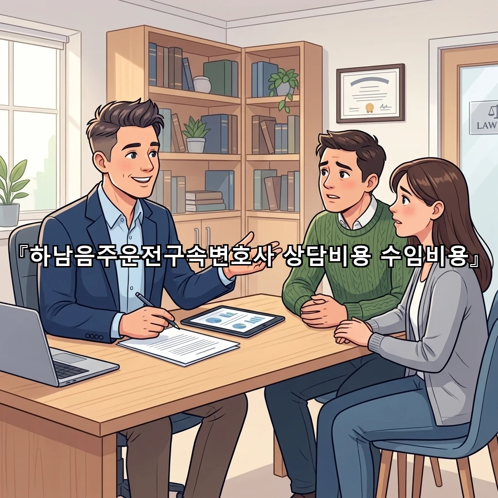 하남음주운전구속변호사 상담비용 수임비용