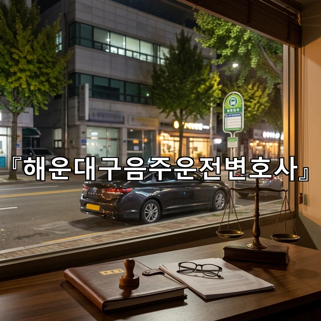해운대구음주운전변호사 첫 대응이 흐름을 바꾸는 순간을 읽다