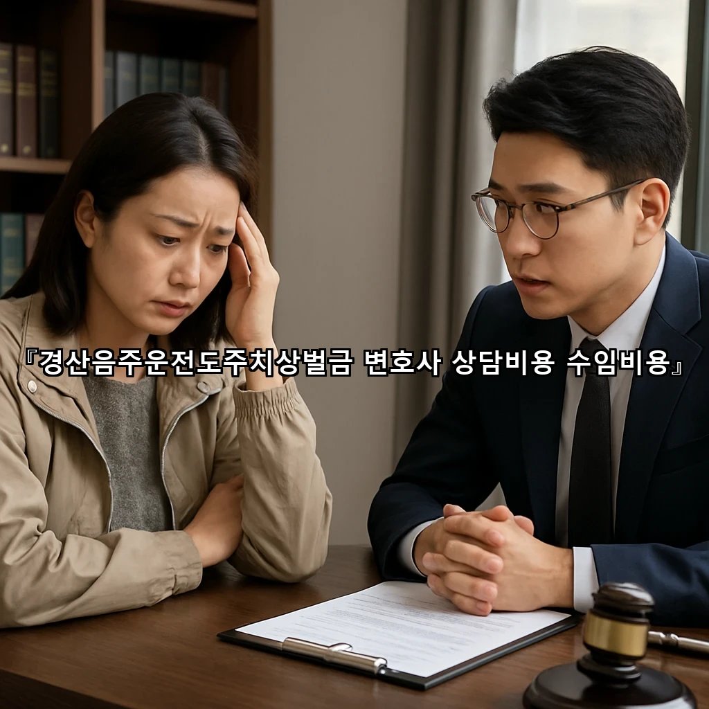 경산음주운전도주치상벌금 변호사 상담비용 수임비용
