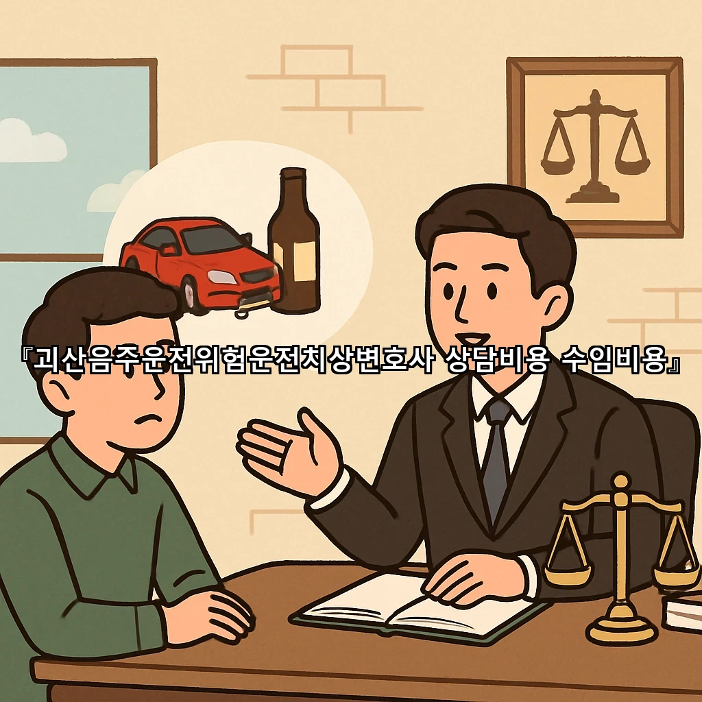 괴산음주운전위험운전치상변호사 상담비용 수임비용