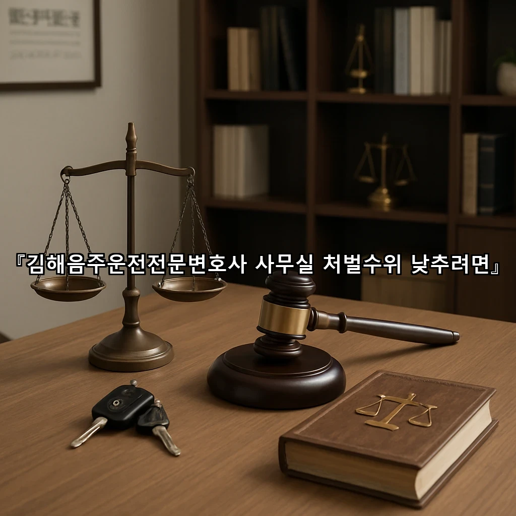 김해음주운전전문변호사 사무실 처벌수위 낮추려면