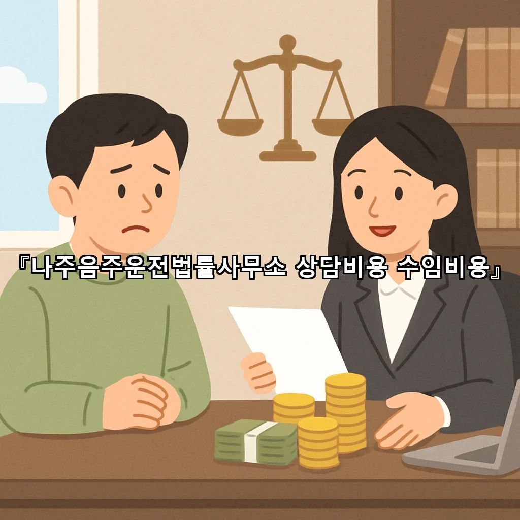 나주음주운전법률사무소 상담비용 수임비용