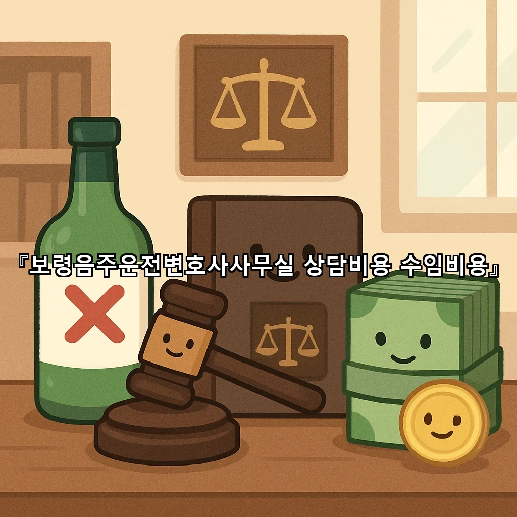 보령음주운전변호사사무실상담비용수임비용 안내 흐름을 짚는 첫걸음