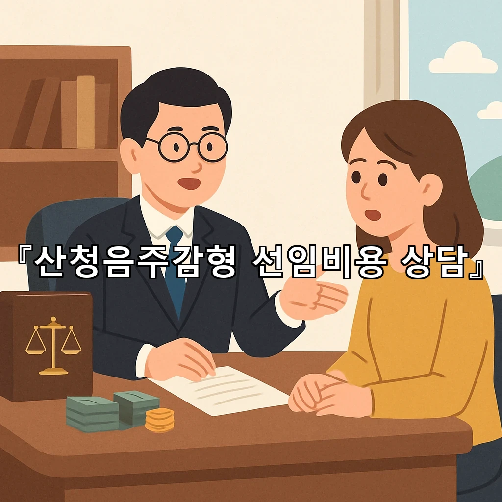 산청음주감형 선임비용 상담