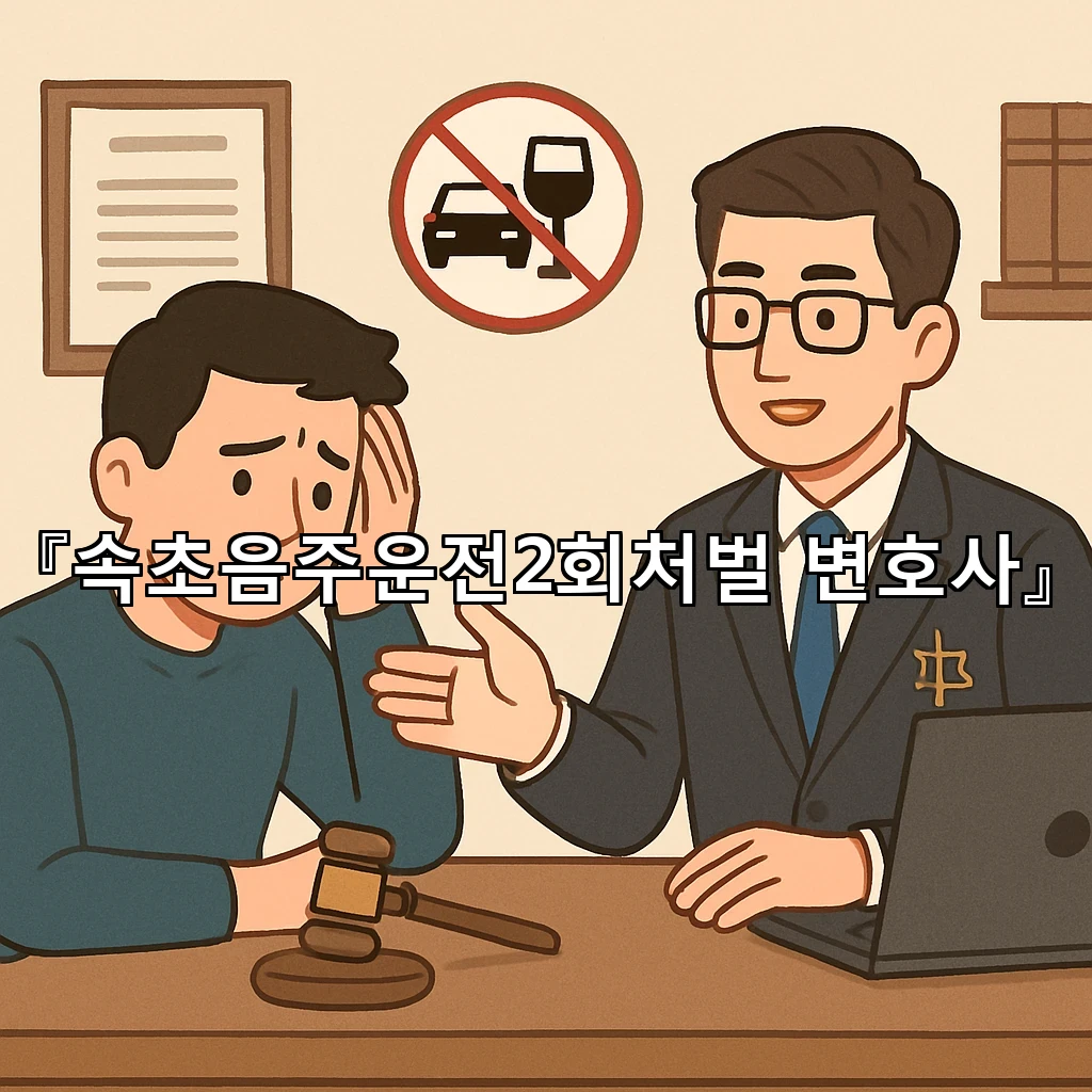 속초음주운전2회처벌변호사 두번째 사건에서 달라지는 판단의 기준