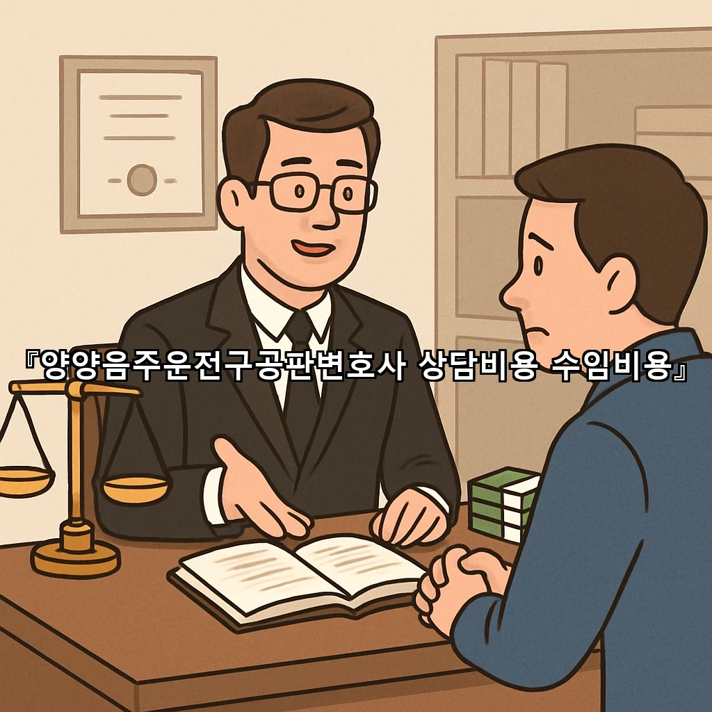 양양음주운전구공판변호사상담비용수임비용 절차를 살펴야 할 때